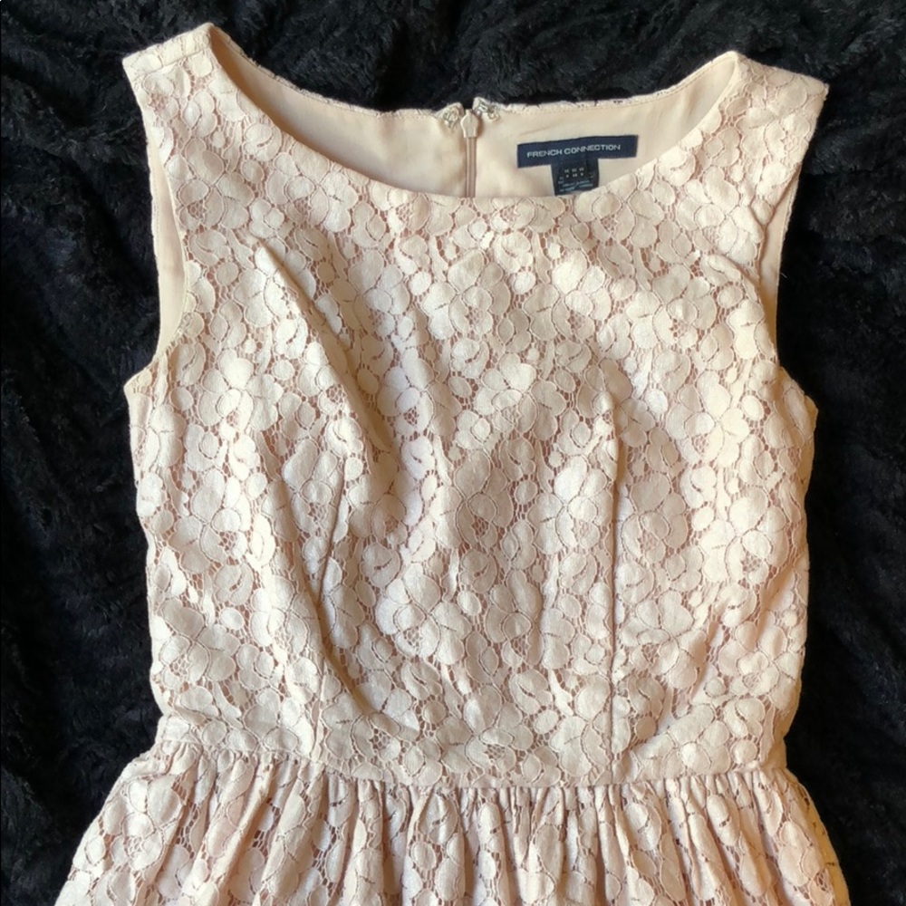 French Connection Blush Lace Dress